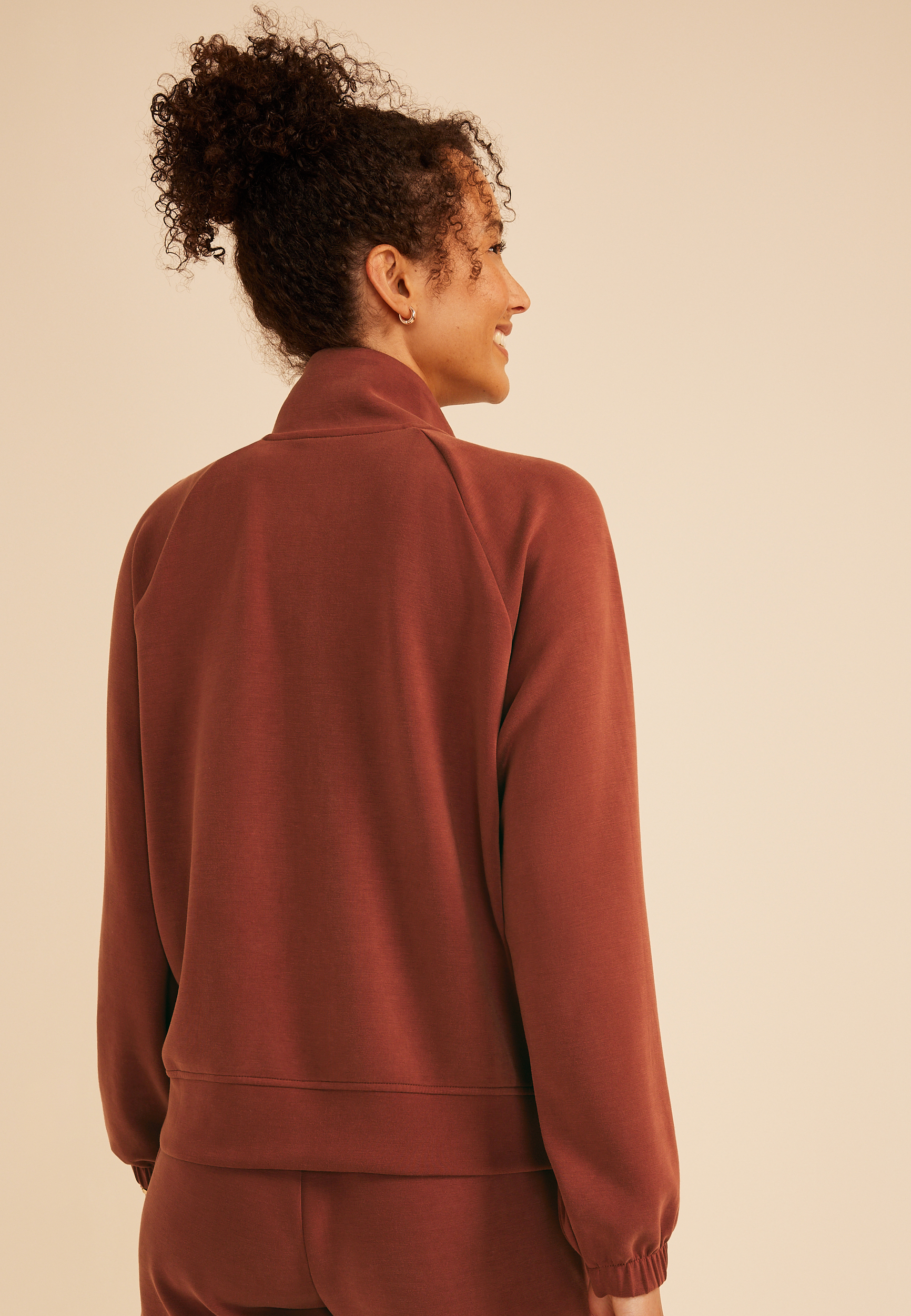Cloud Scuba Knit Bomber Jacket, C3917, large