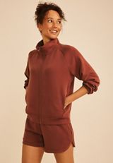 Cloud Scuba Knit Bomber Jacket, C3917, small