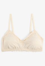 Simply Comfy Heathered V Neck Bralette, C2445, small