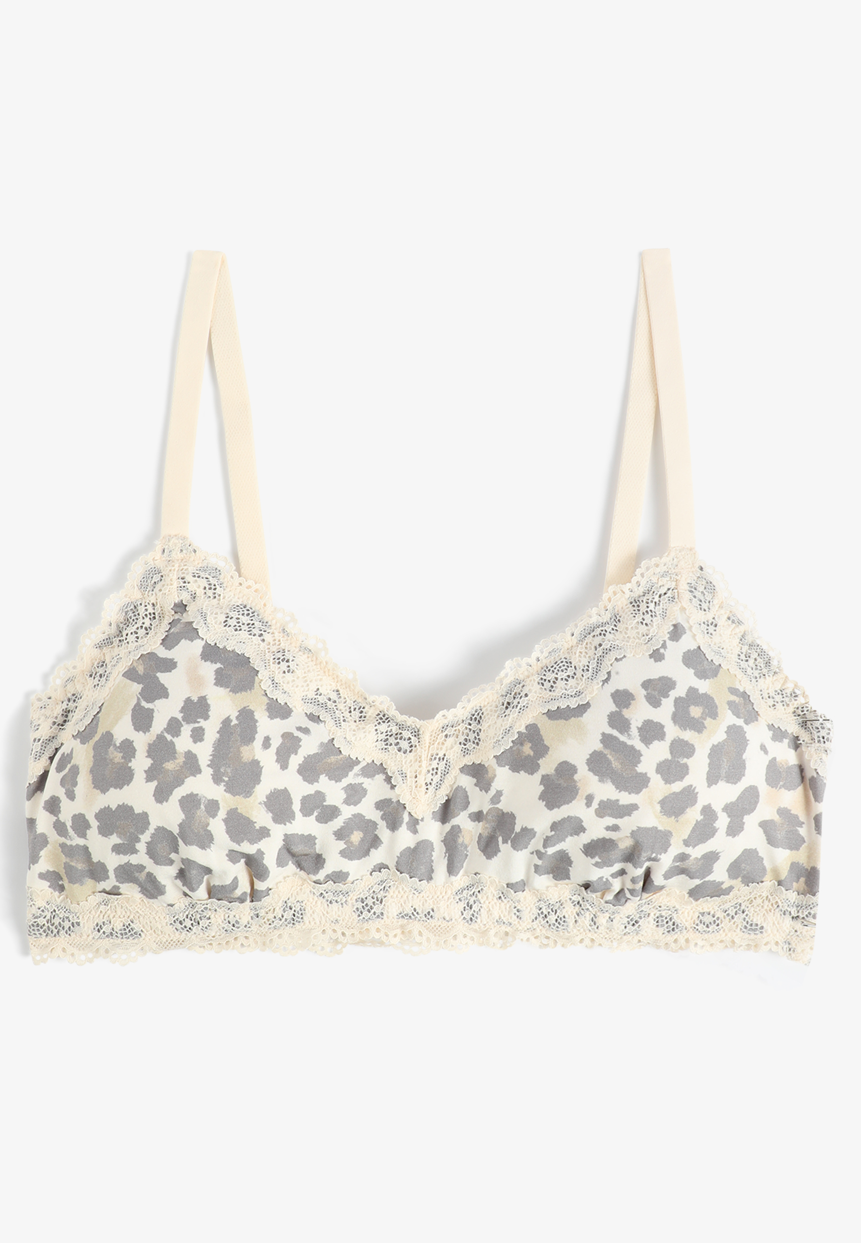 Simply Comfy Leopard V Neck Bralette, C5487, large