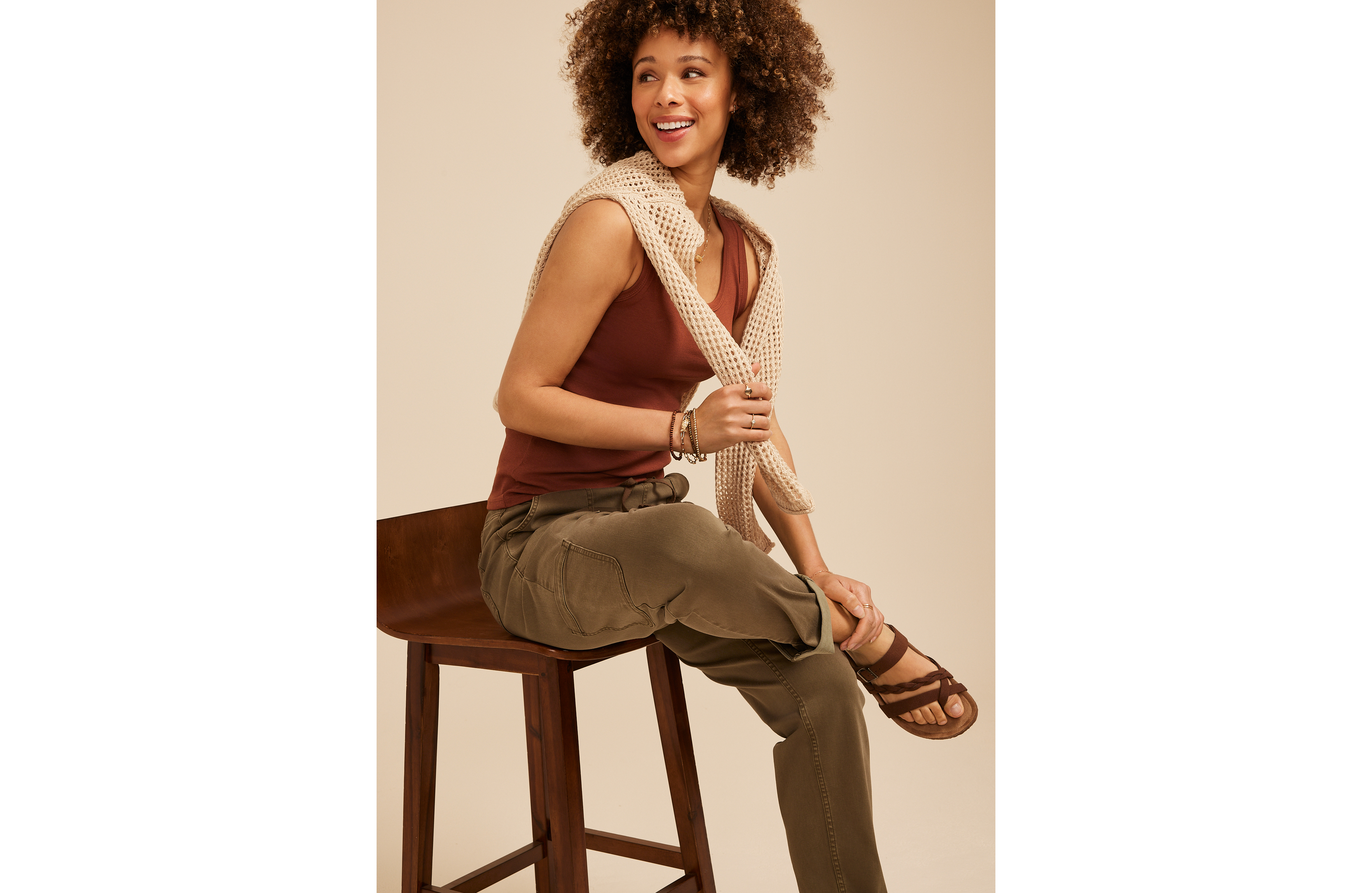 24/7 Ribbed Scoop Neck Tank Top