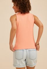 24/7 Ribbed Scoop Neck Tank Top, C9331, small