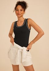 24/7 Ribbed Scoop Neck Tank Top, C106, small