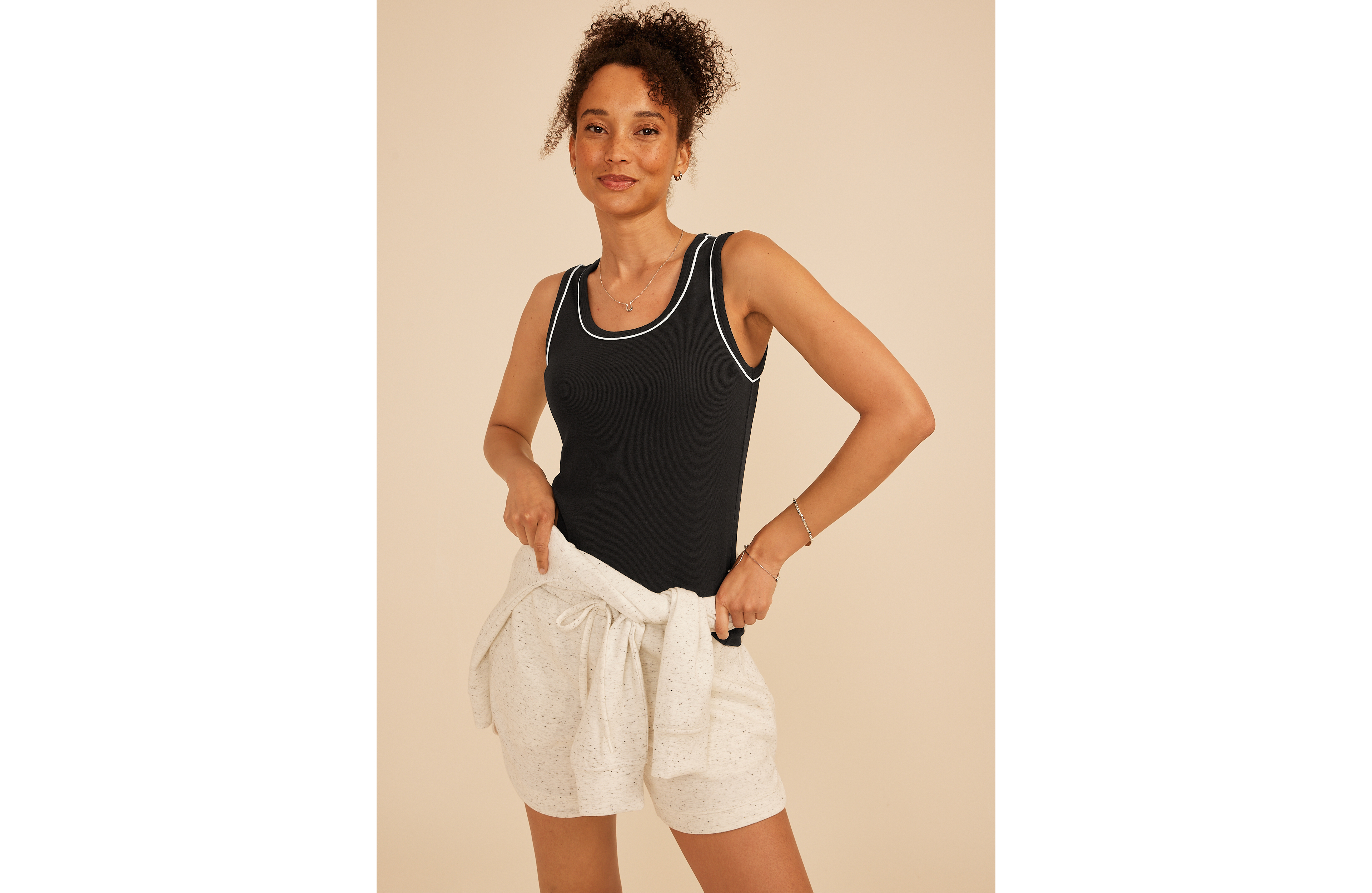 24/7 Ribbed Scoop Neck Tank Top