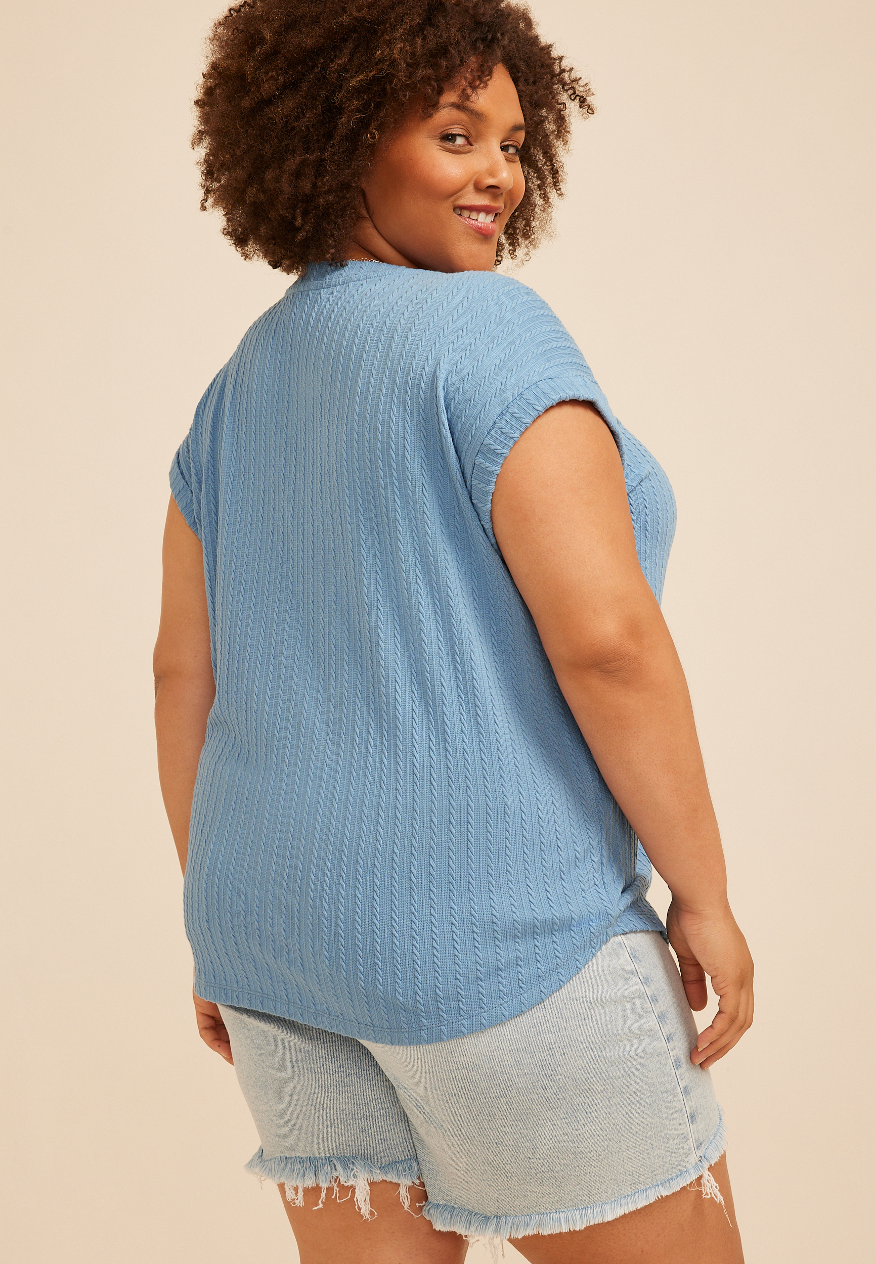 Plus 24/7 Berkley Texture Short Sleeve Tee