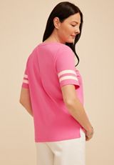 Varsity Sleeve Tee, C4659, small