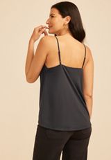 Studio Y Floral Embroidered Mesh Cami Tank Top, C829, small