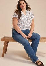 Plus Size m jeans by maurices&trade; Classic High Rise Straight Jean, C3337, small