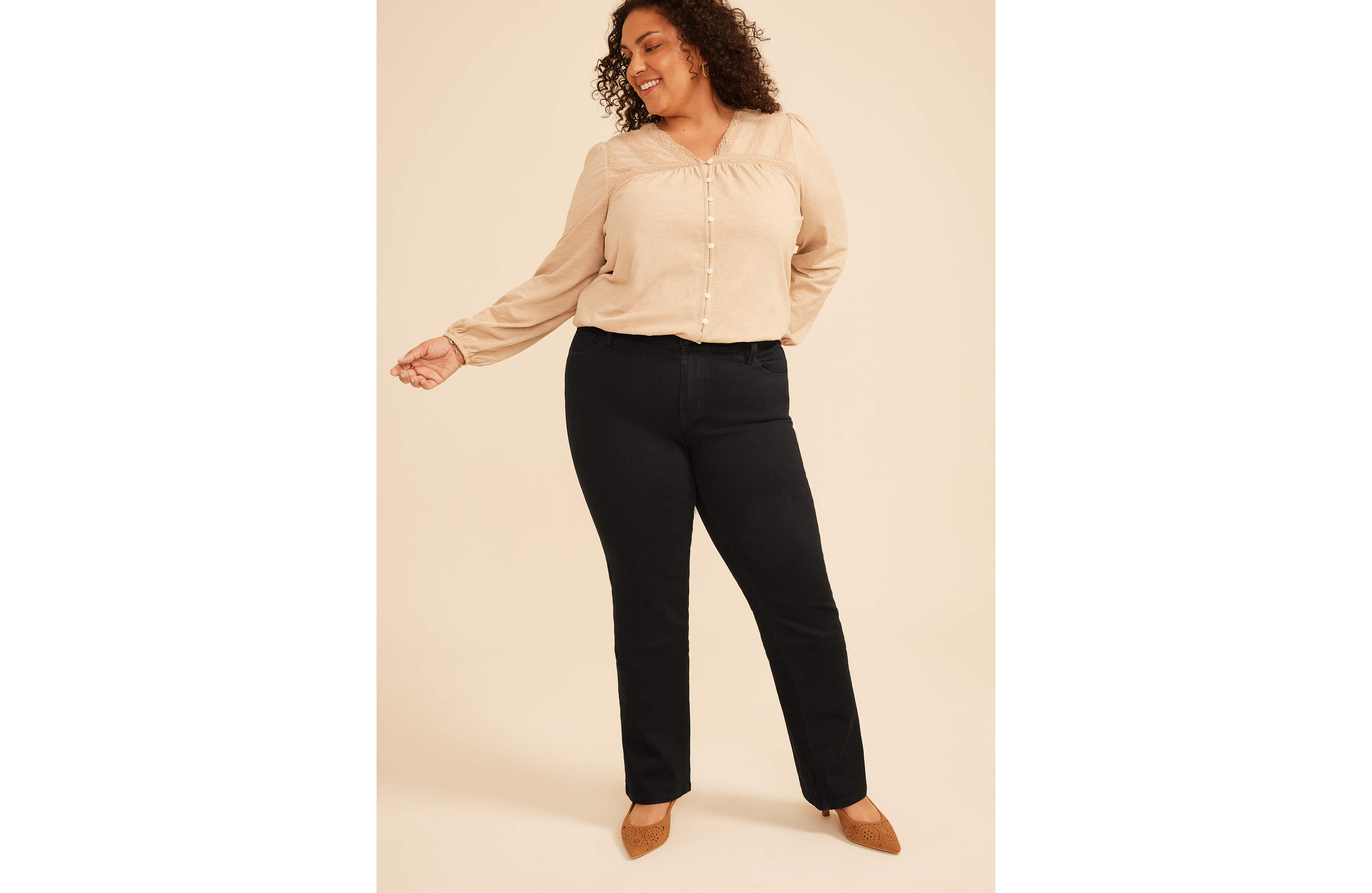Plus m jeans by maurices™ Classic Mid Rise Black Slim Boot Jean