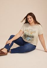 Plus Size Take The Scenic Route Classic Fit Graphic Tee, C2445, small