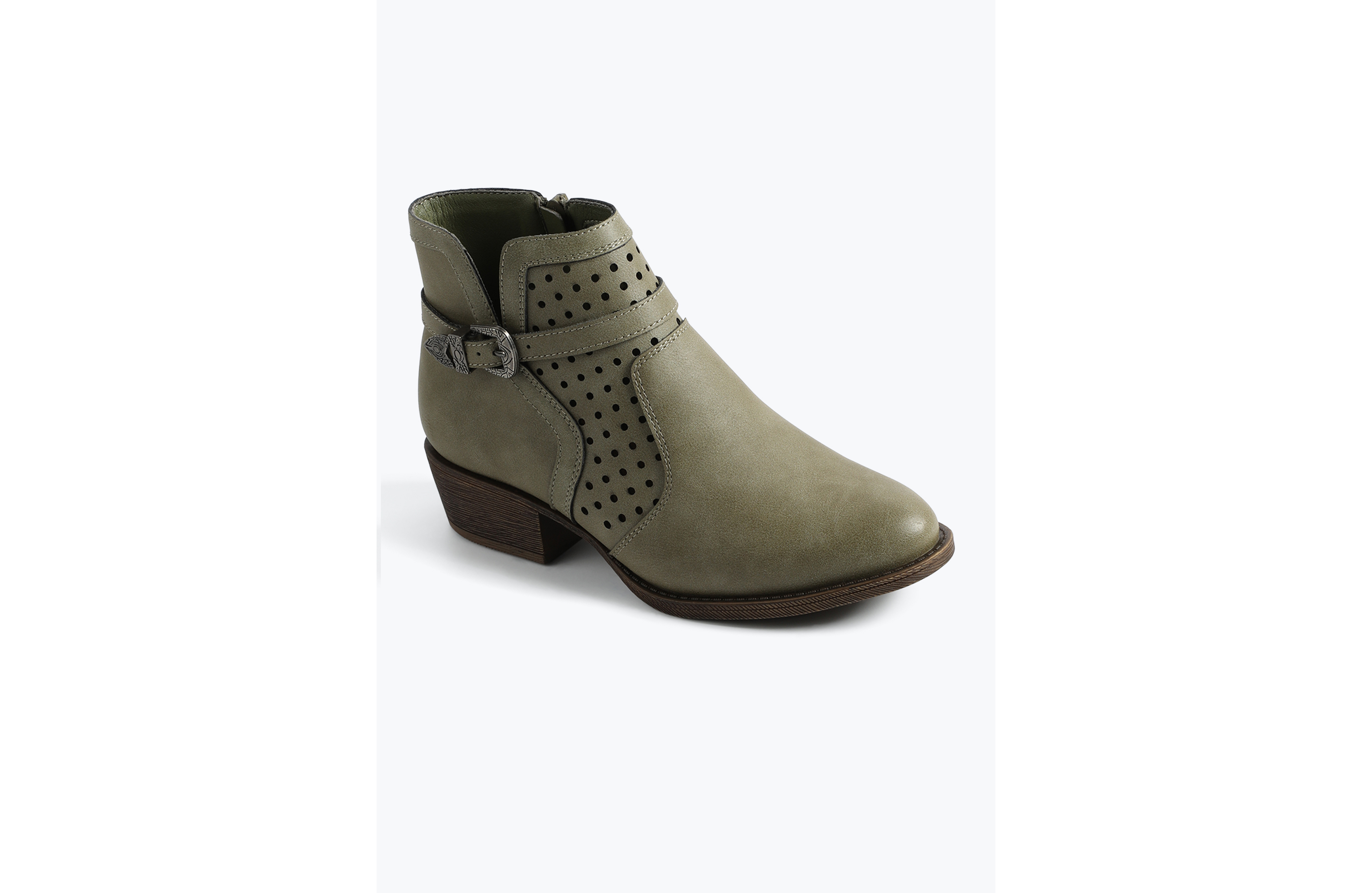 SuperCush Western Buckle Ankle Boot