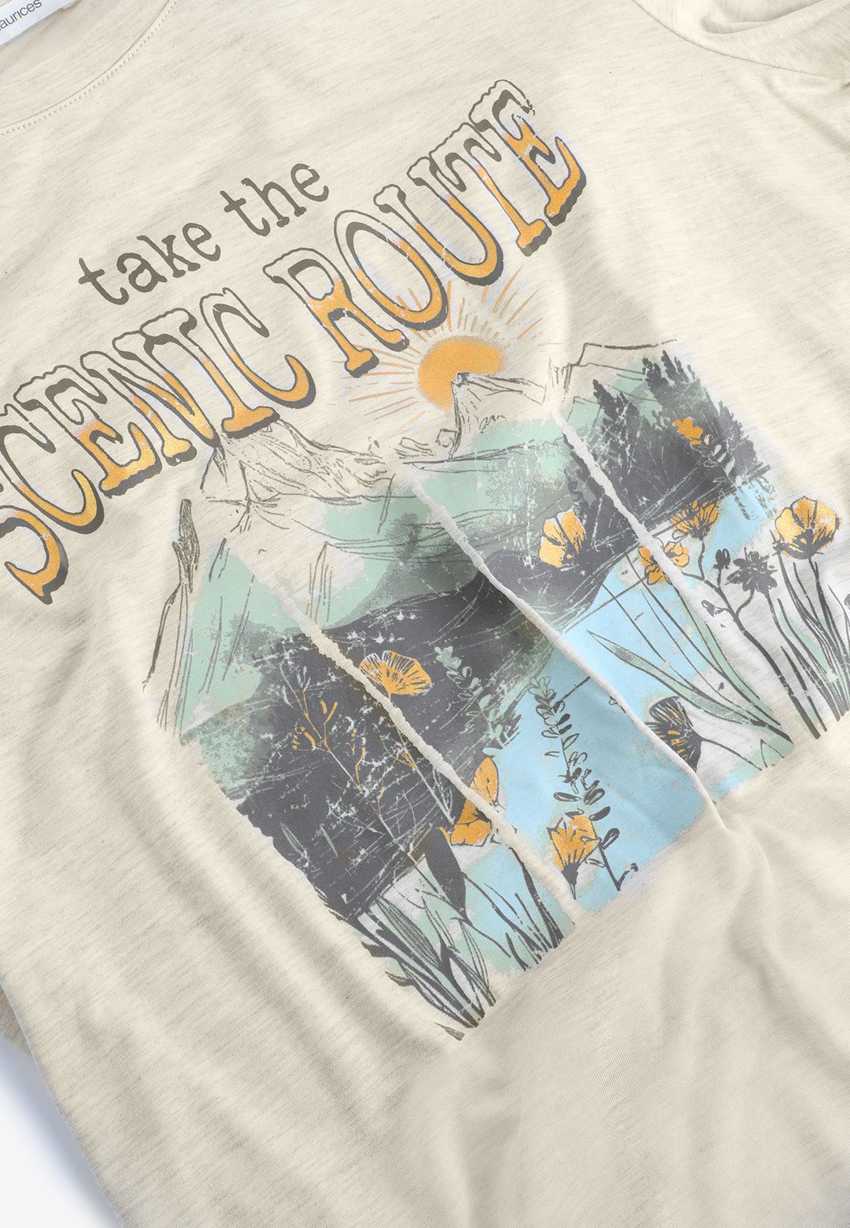 Take The Scenic Route Classic Fit Graphic Tee, C2445, large