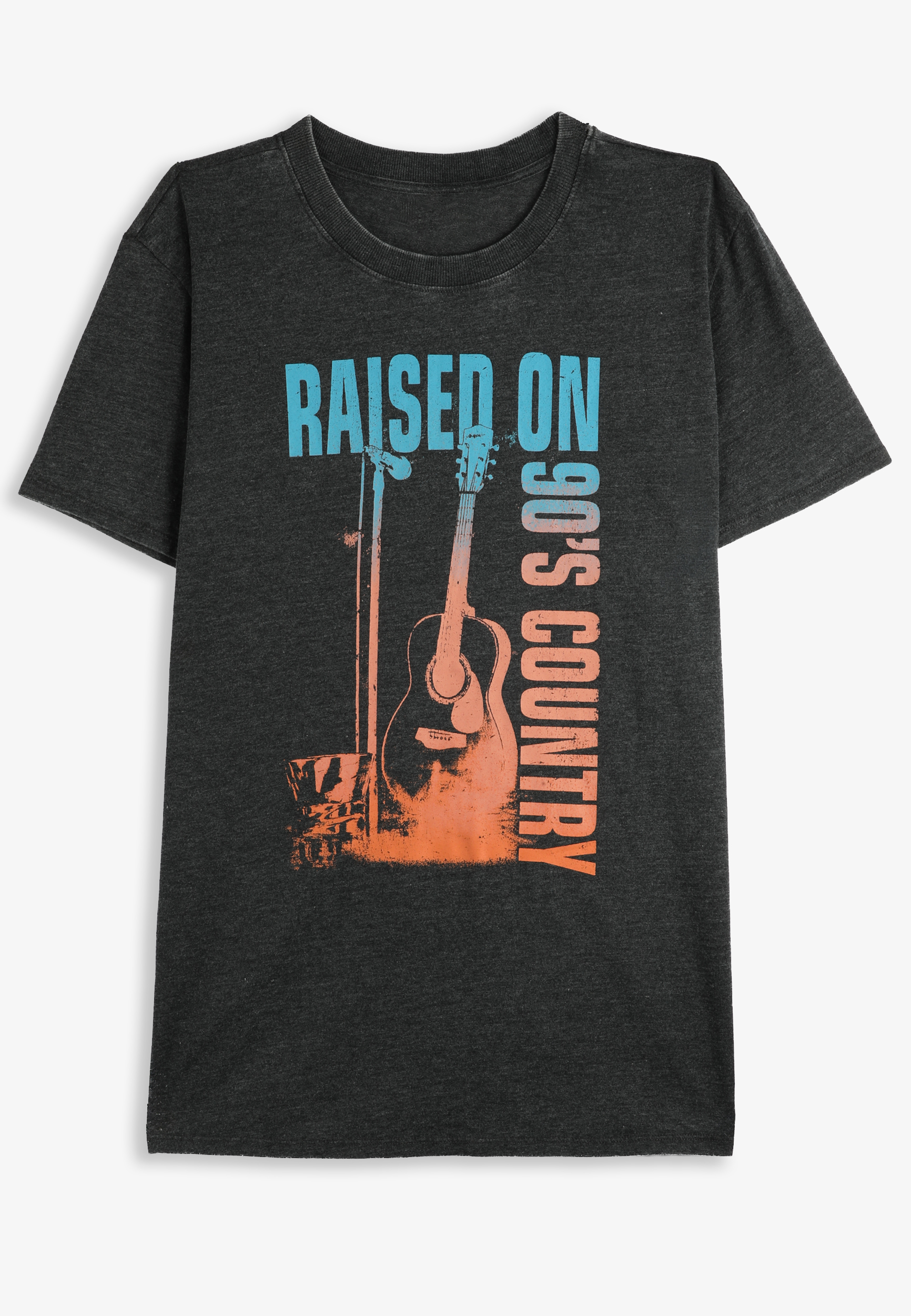 Raised On 90s Country Oversized Fit Graphic Tee, C106, large