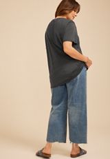 Plus Size Raised On 90s Country Oversized Fit Graphic Tee, C106, small