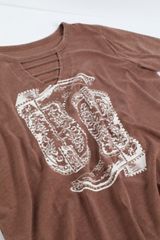 Western Rhinestone Boot Classic Fit Graphic Tee, C3917, small