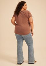 Plus Size Western Rhinestone Boot Classic Fit Graphic Tee, C3917, small
