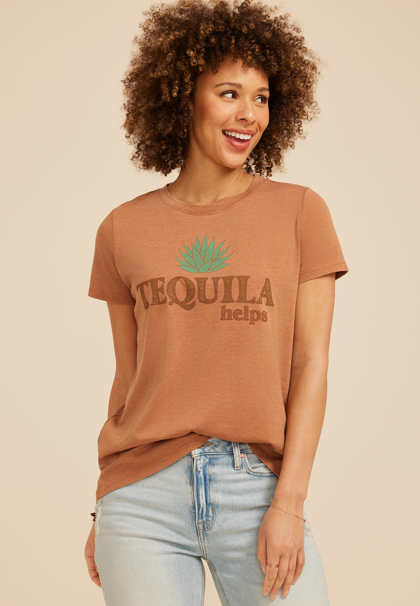 Tequila Helps Classic Fit Graphic Tee