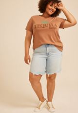 Plus Size Tequila Helps Classic Fit Graphic Tee, C2401, small