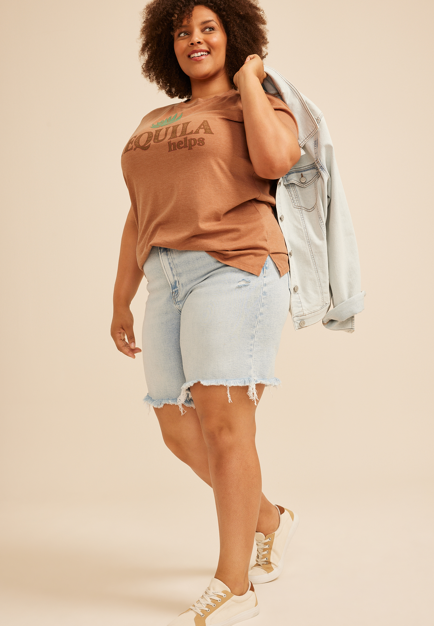 Plus Size Tequila Helps Classic Fit Graphic Tee, C2401, large