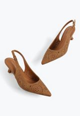 Supercush Laser Cut Slingback Kitten Heel, C1144, small