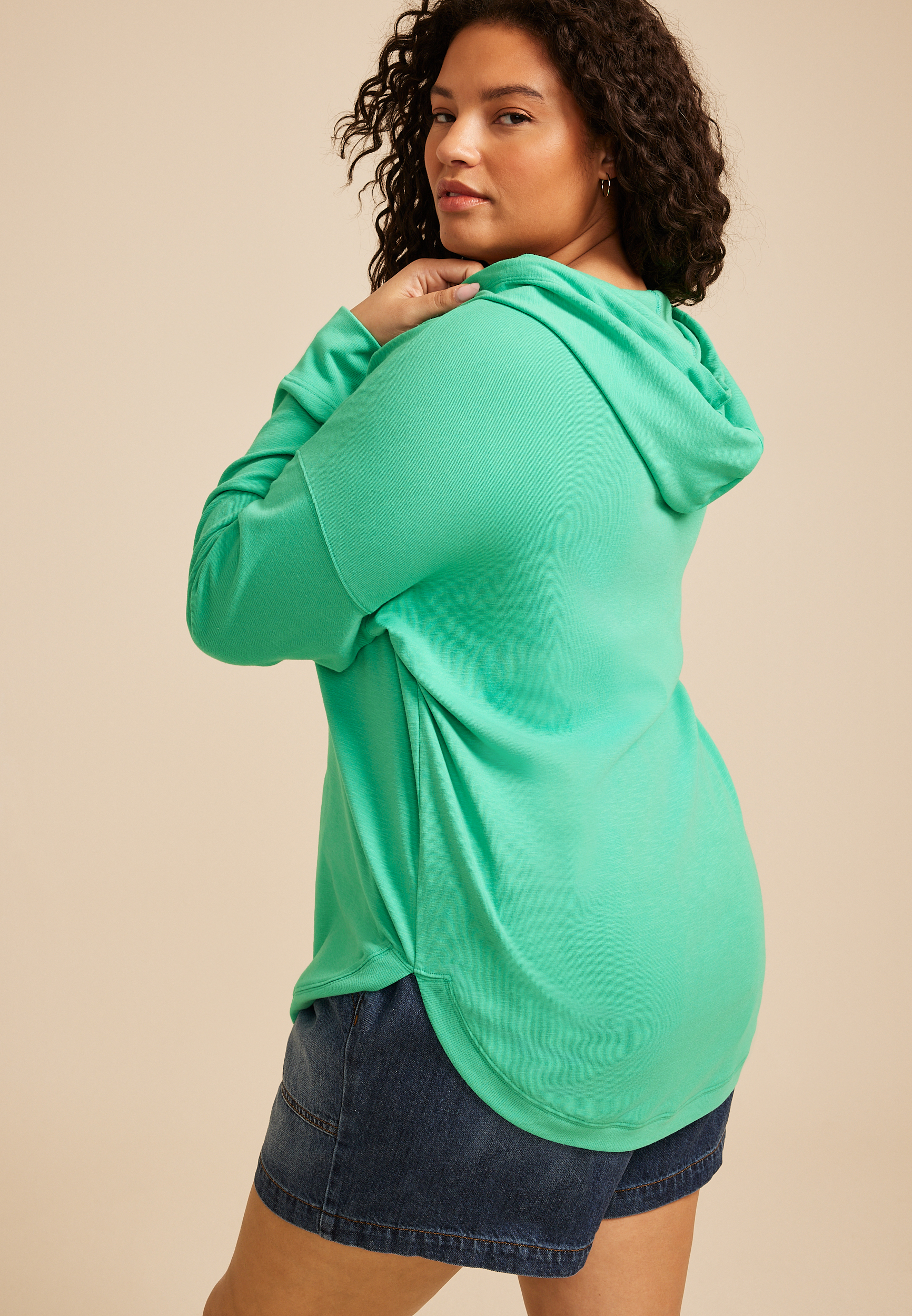 Plus Size Scenic Pullover Hoodie, C1927, large
