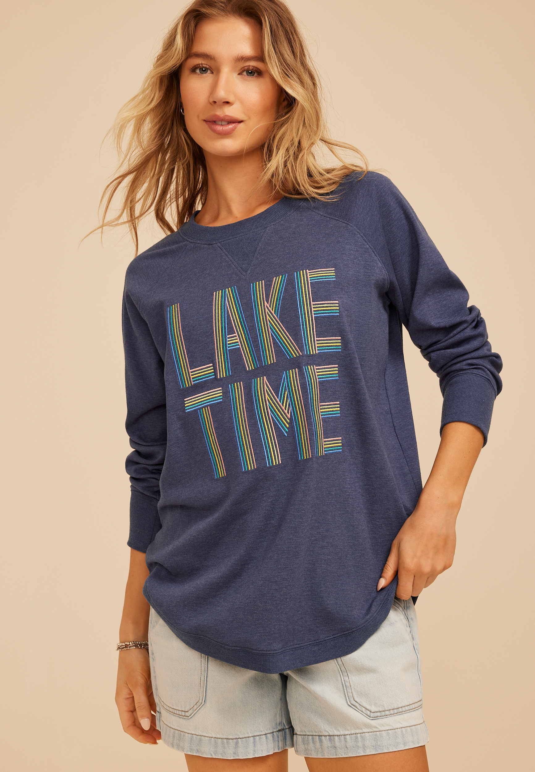 Lake Time Crew Neck Sweatshirt - thumbnail 3