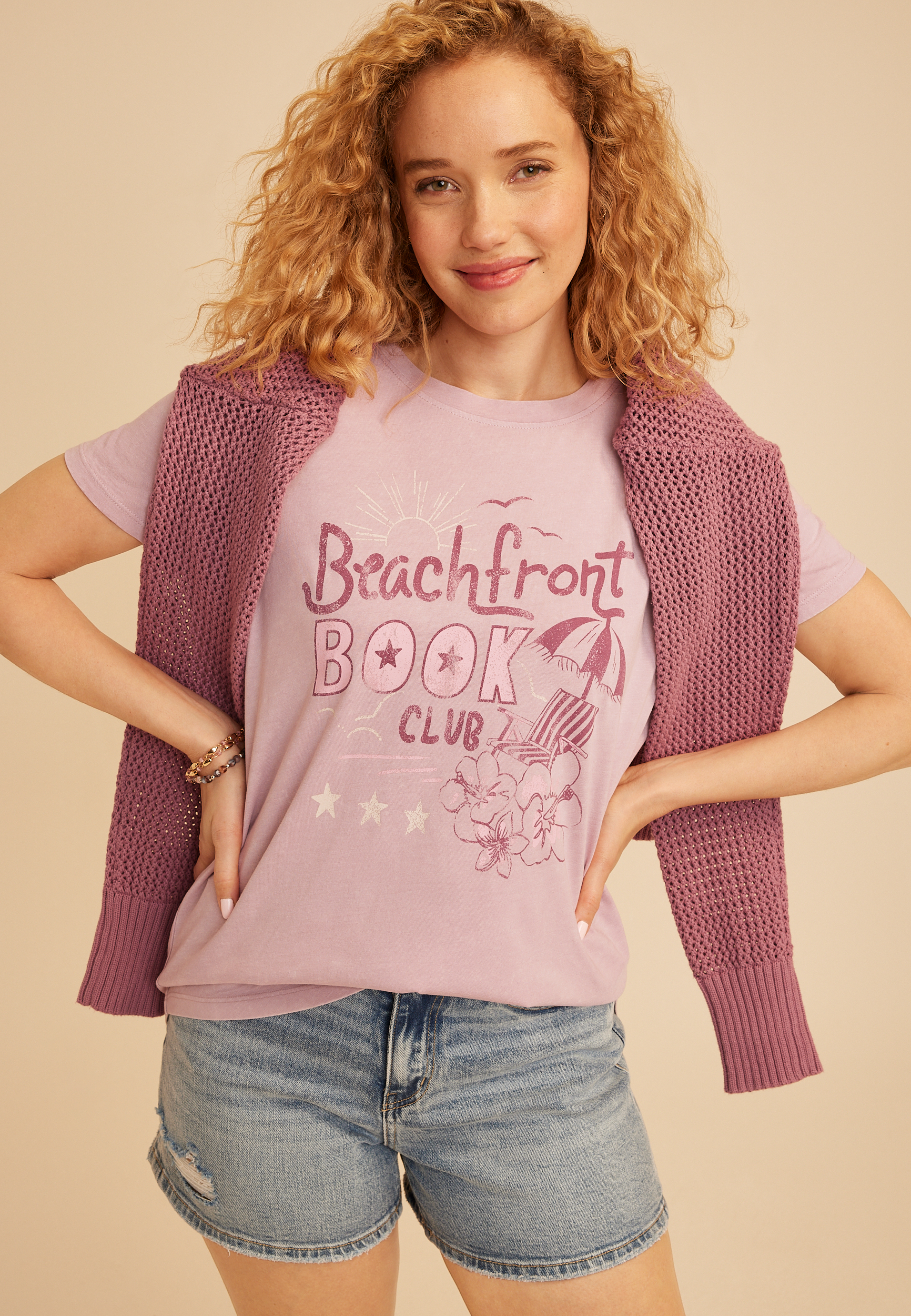 Beachfront Book Club Classic Fit Graphic Tee