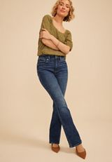 edgely&trade; Super High Rise Marble Wash Slim Boot Jean, C258, small