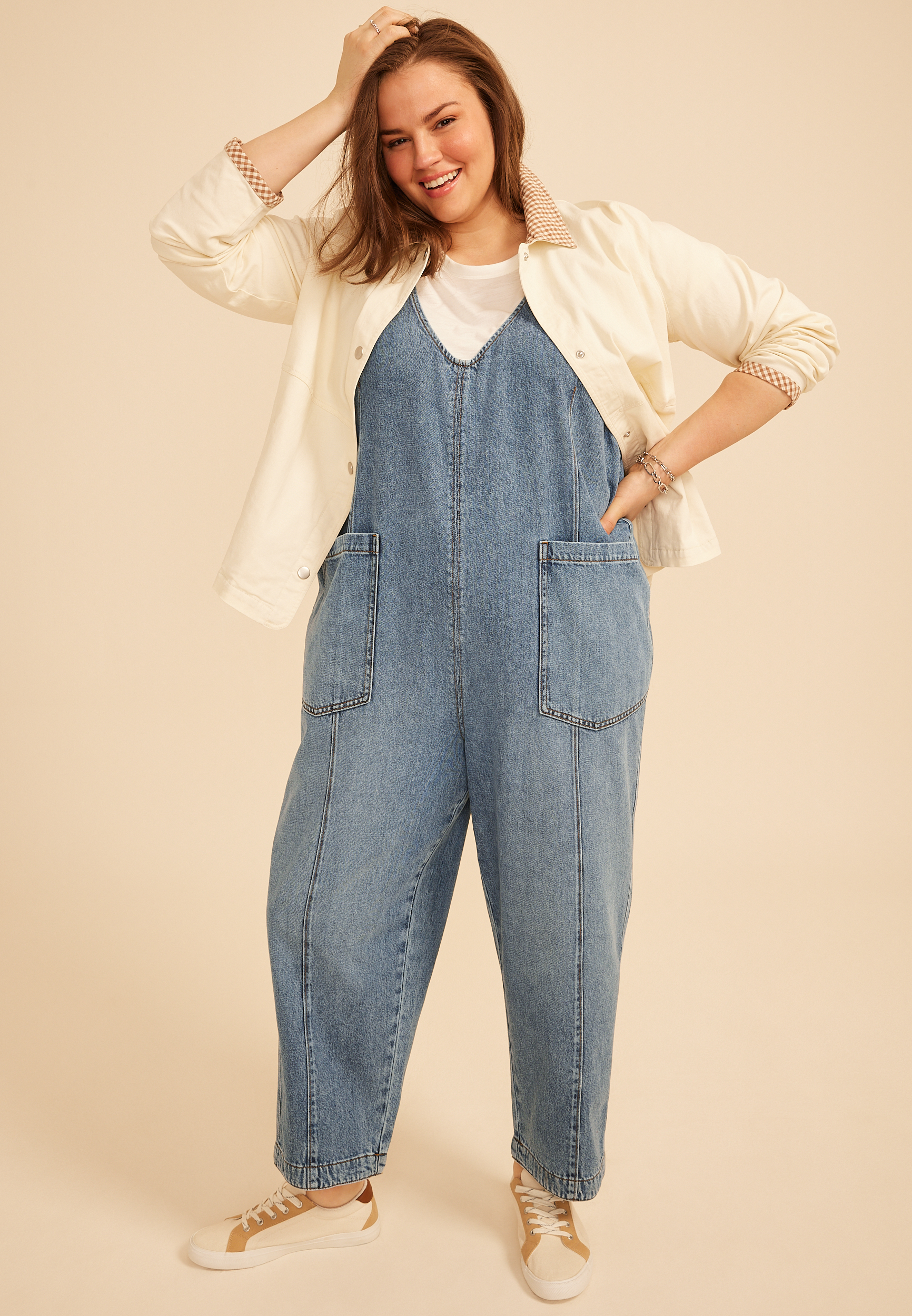 plus size dress overalls Tiered Bib Overall offering both comfort and confidence OLRIK Plus Size Overalls for