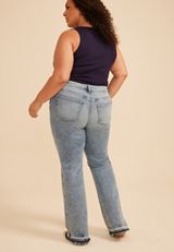 Plus Size edgely&trade; High Rise Released Hem Bootcut Jean, C2806, small