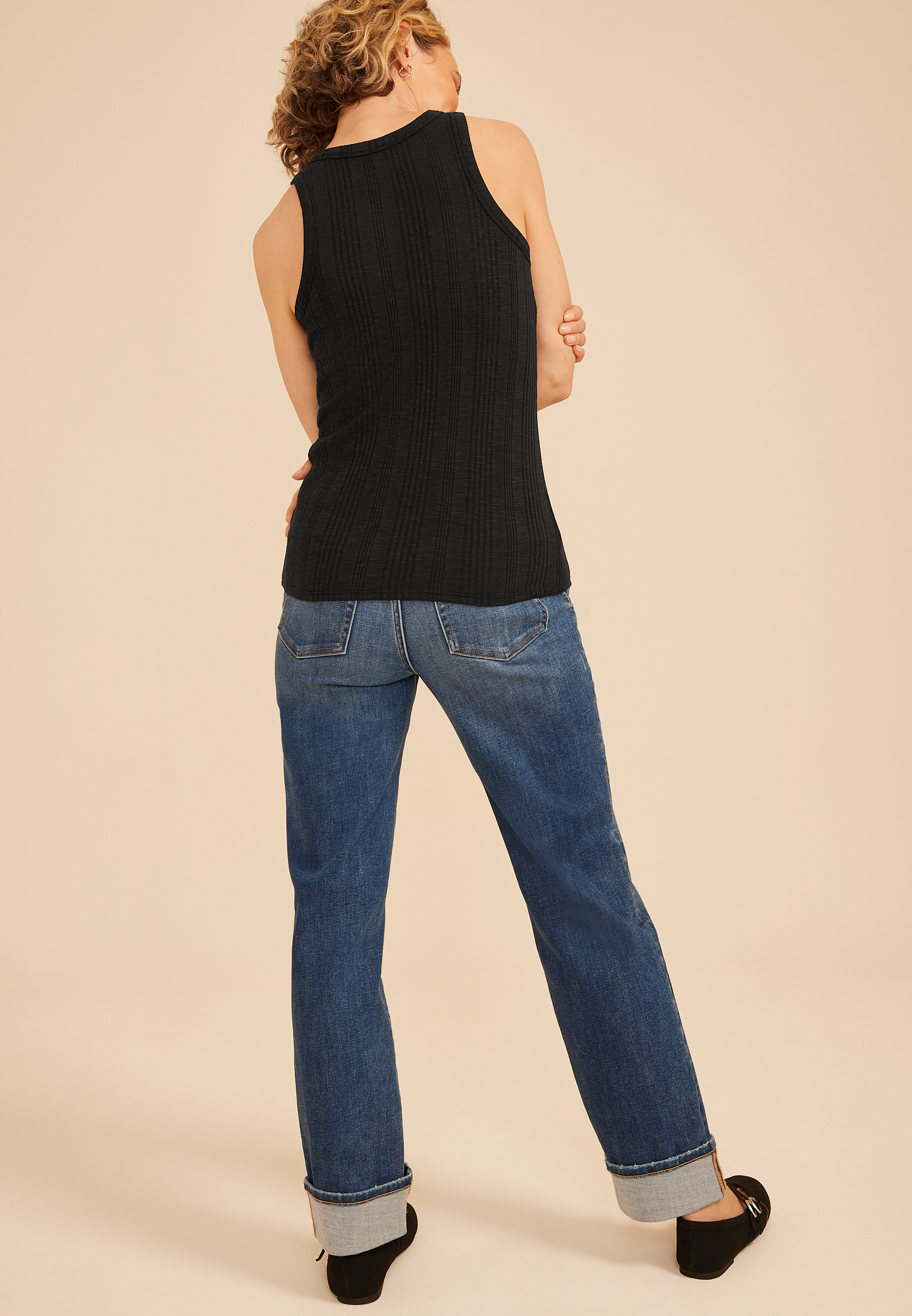 24/7 Variegated Ribbed Highline Tank Top, C106, large