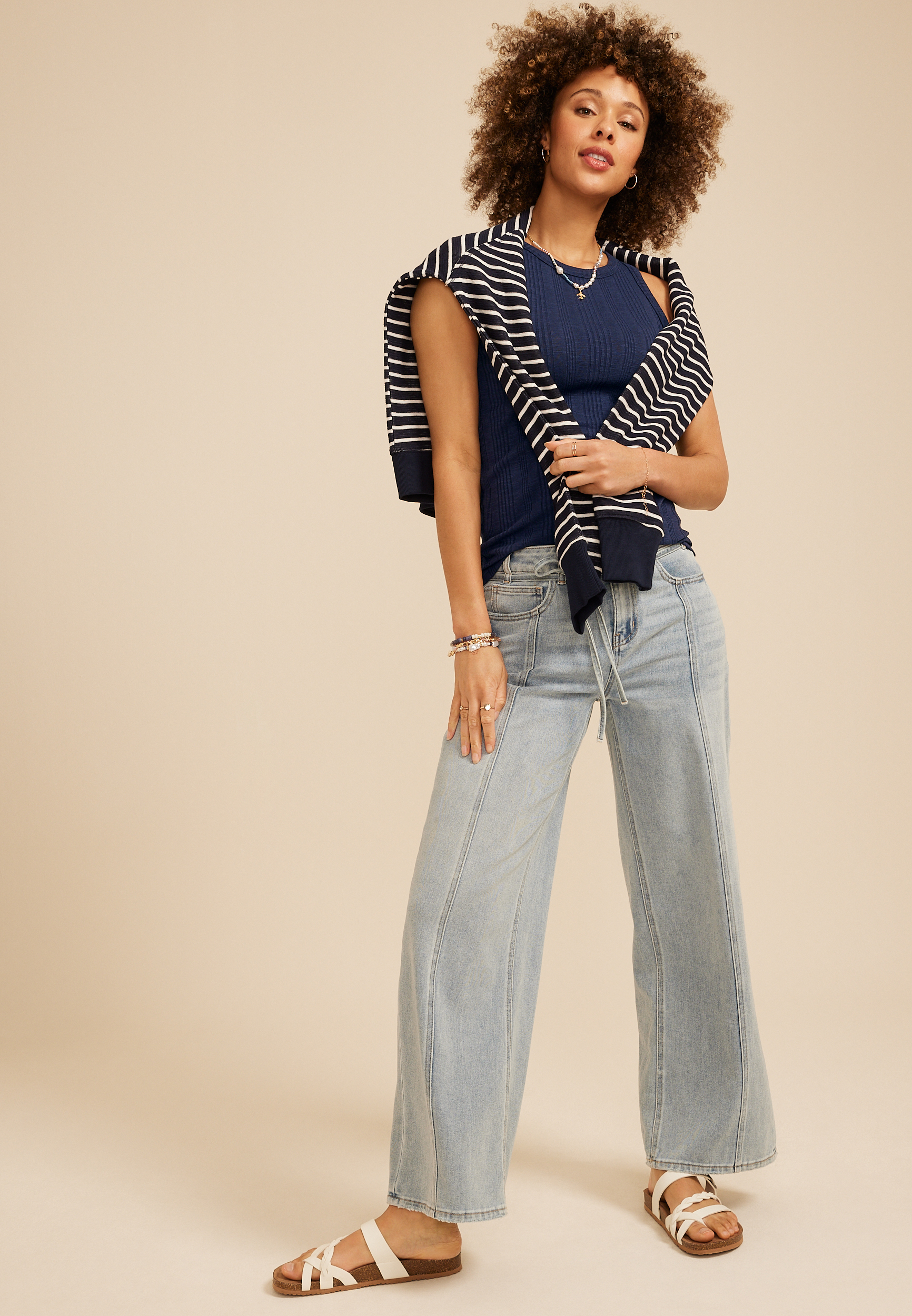 24/7 Variegated Ribbed Highline Tank Top