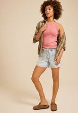 24/7 Variegated Ribbed Highline Tank Top, C6624, small