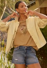 m jeans by maurices&trade; High Rise Ripped 3.5in Shorts, C258, small