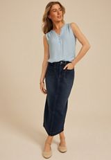 Henley Tank Top, C9182, small