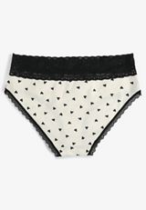 Simply Comfy Cotton Heart Hipster Panty, C4673, small