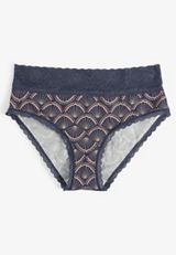 Simply Comfy Cotton Shell Printed Hipster Panty, C3893, small