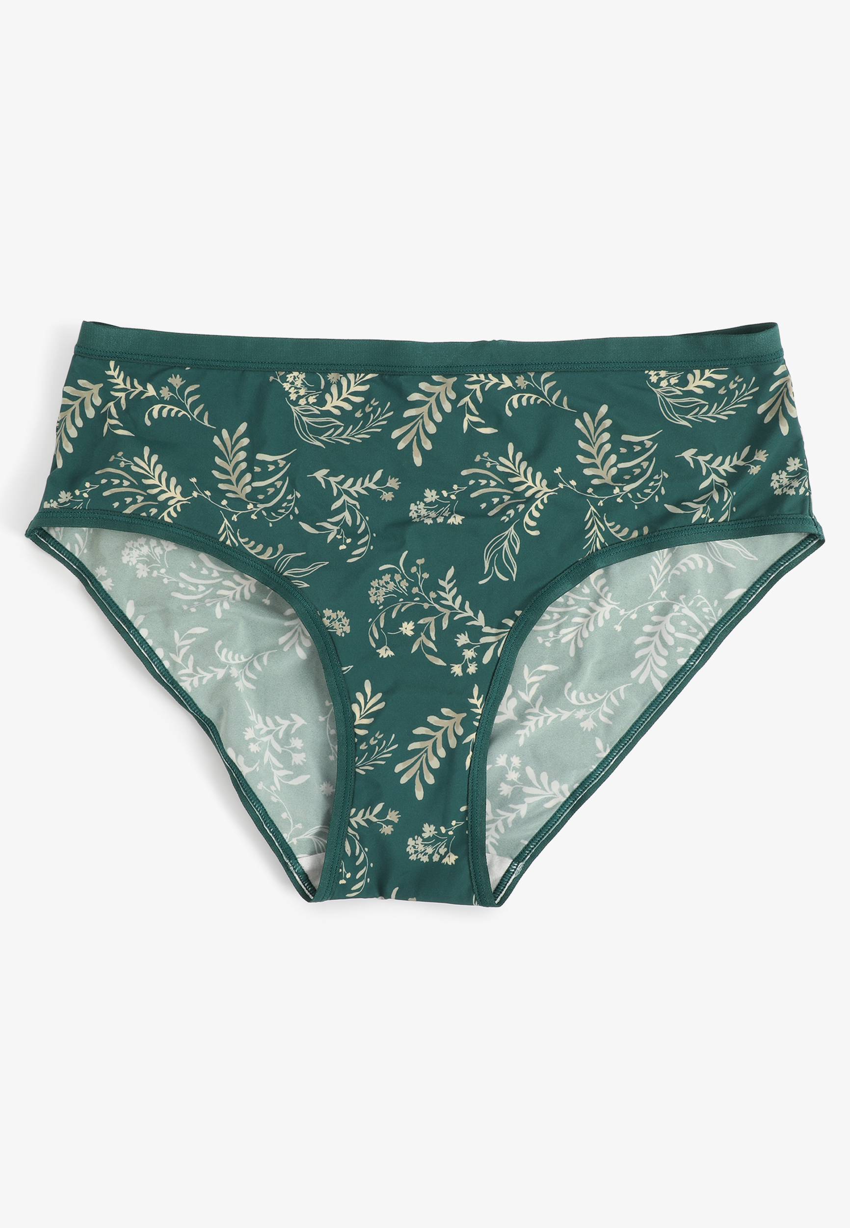 True Stretch Ditsy Leaves Jersey Hipster Panty