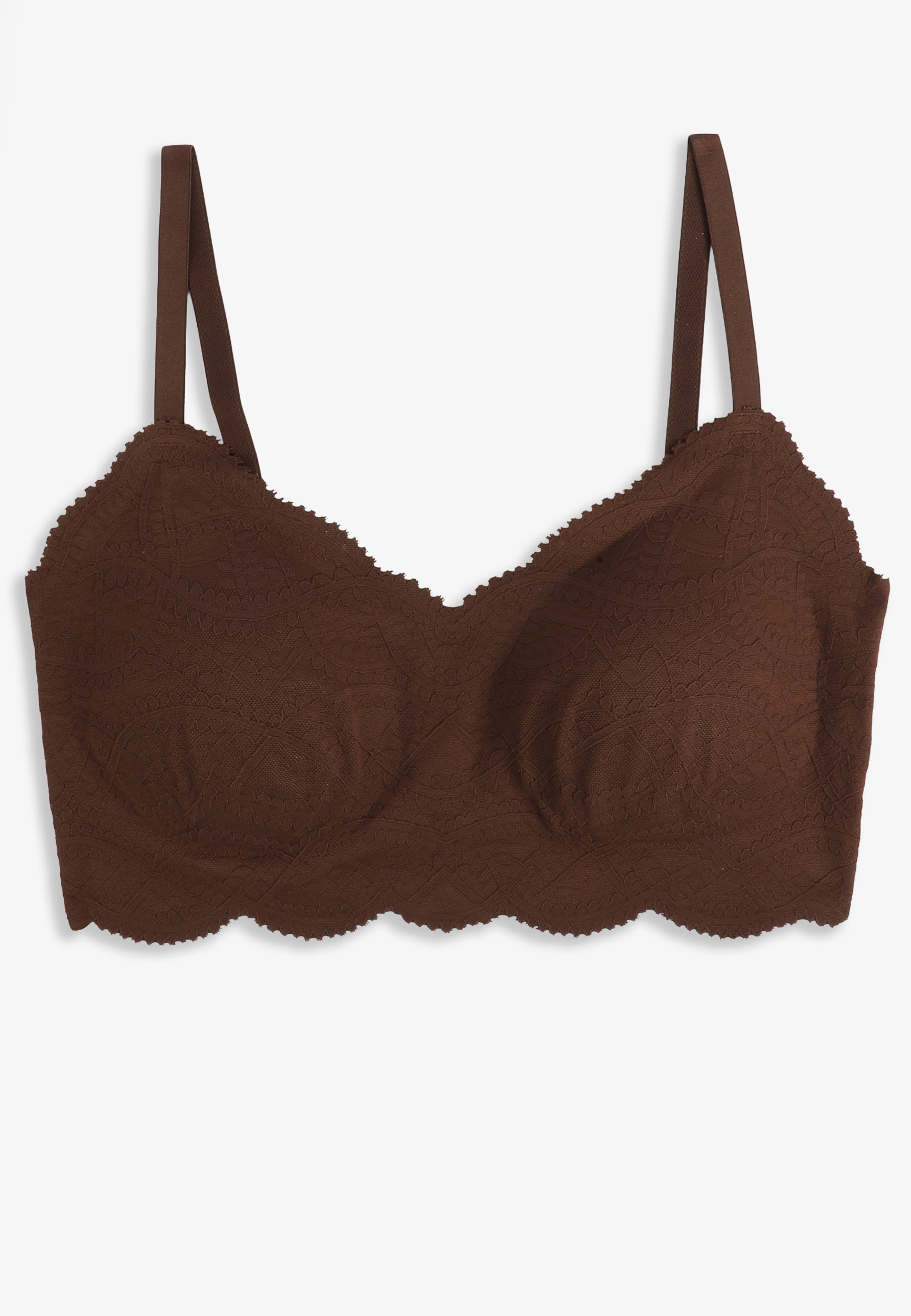 Invisibliss Lace Scalloped Edge Bralette, C6058, large
