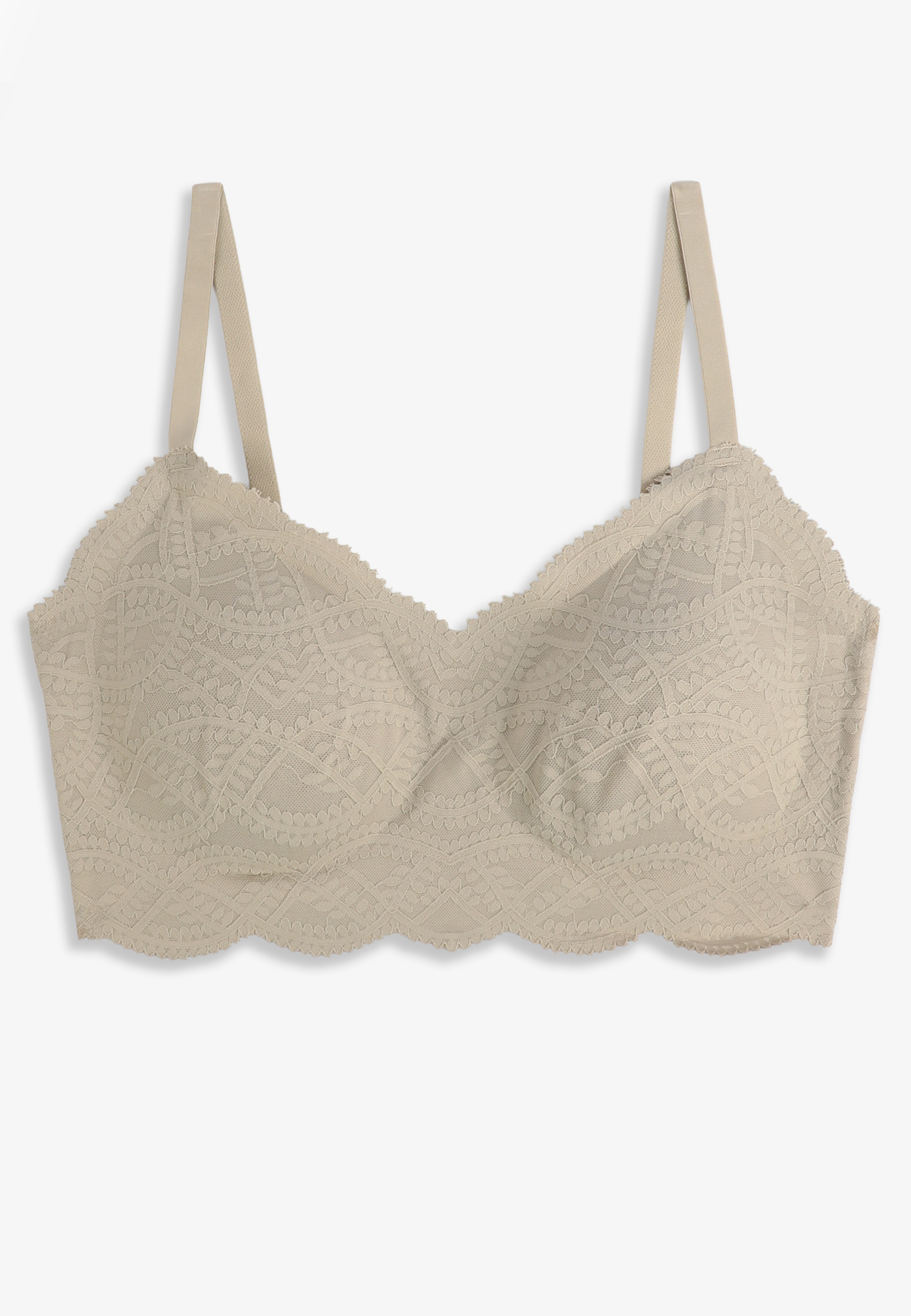 Invisibliss Lace Scalloped Edge Bralette, C8714, large