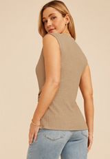 Studio Y Textured Wrap Front Tank Top, C8714, small