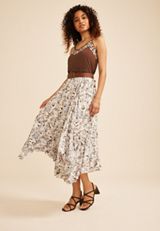 Embroidered V Neck Cami, C6058, small