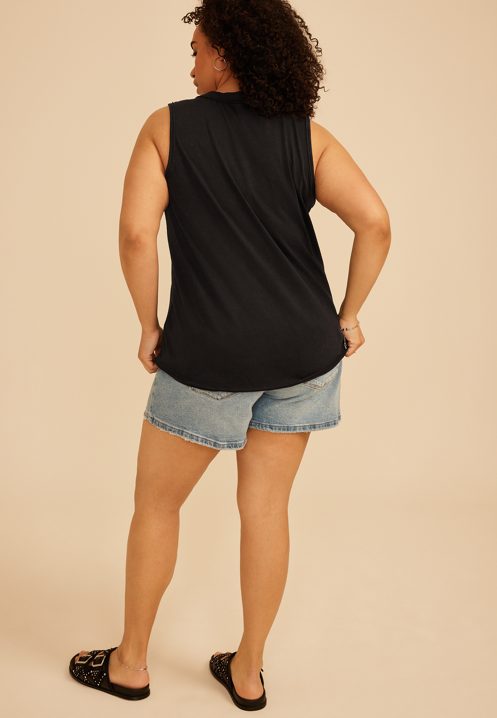 Plus Size Sunkissed Graphic Tank Top, C106, large