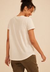 Embroidered Camp Scene Classic Fit Graphic Tee, C2445, small