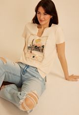 Metallic Desert Scenic Classic Fit Graphic Tee, C2972, small