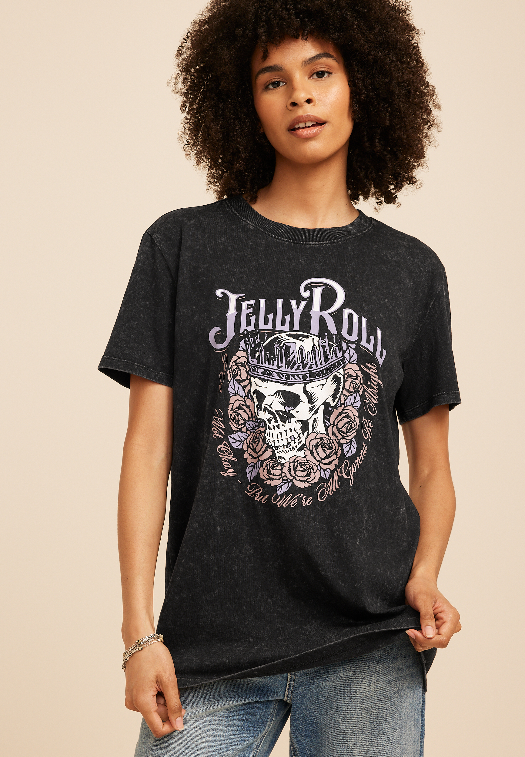 Jelly Roll Oversized Fit Graphic Tee, C106, large