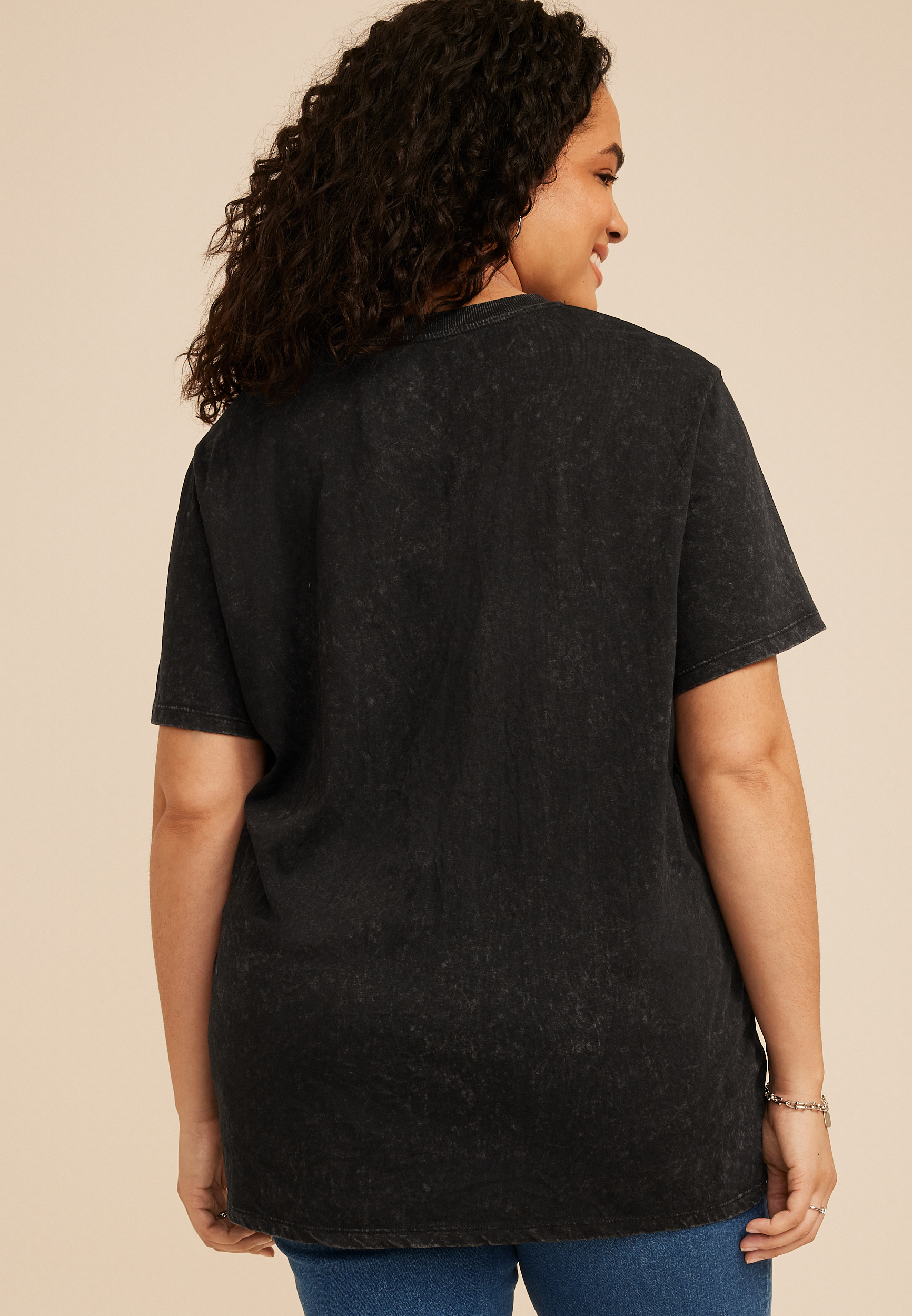 Plus Size Jelly Roll Oversized Fit Graphic Tee, BLACK, large
