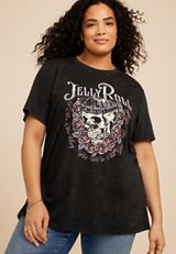 Plus Size Jelly Roll Oversized Fit Graphic Tee, BLACK, small