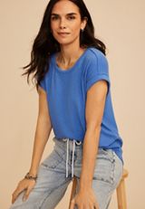 24/7 Clara Ribbed Tee, C1879, small