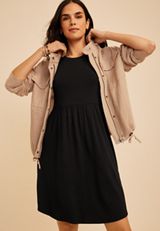 24/7 Danica Mini Dress, BLACK, small